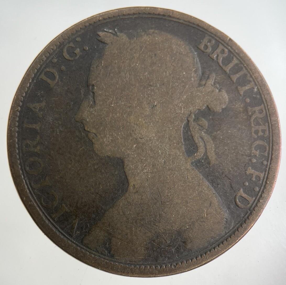 1891 Victoria One Penny Coin | Collectable Grade