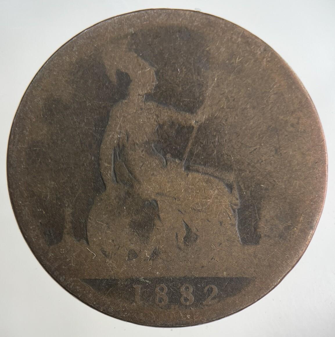 1882 Victoria One Penny Coin | Collectable Grade