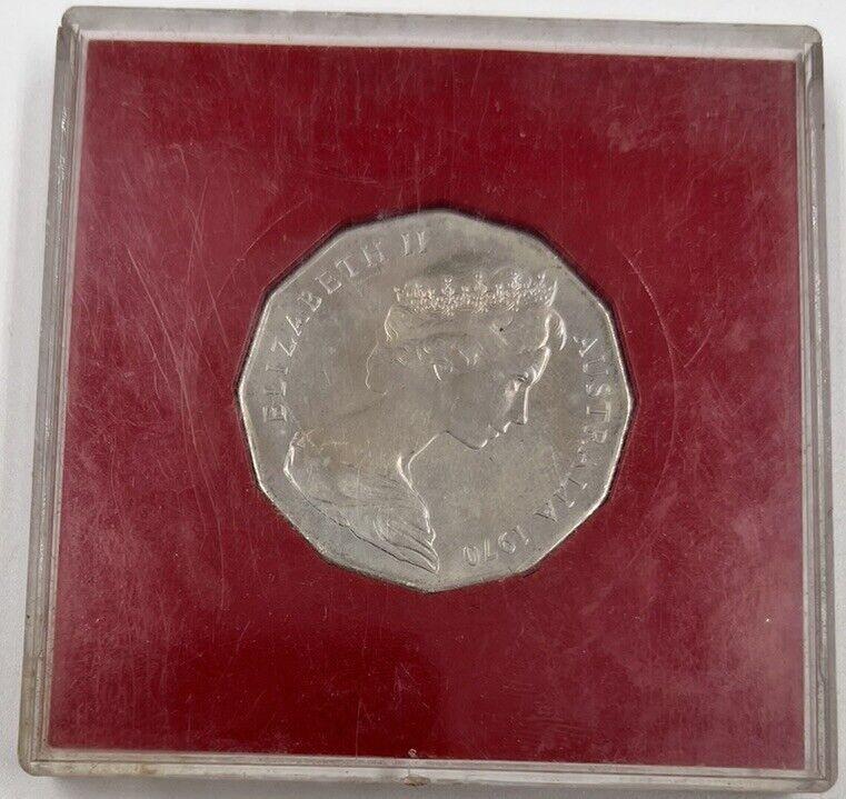 1970 Australia Captain James Cook Commemorative 50 Cent Coin | UNC Cased a90332
