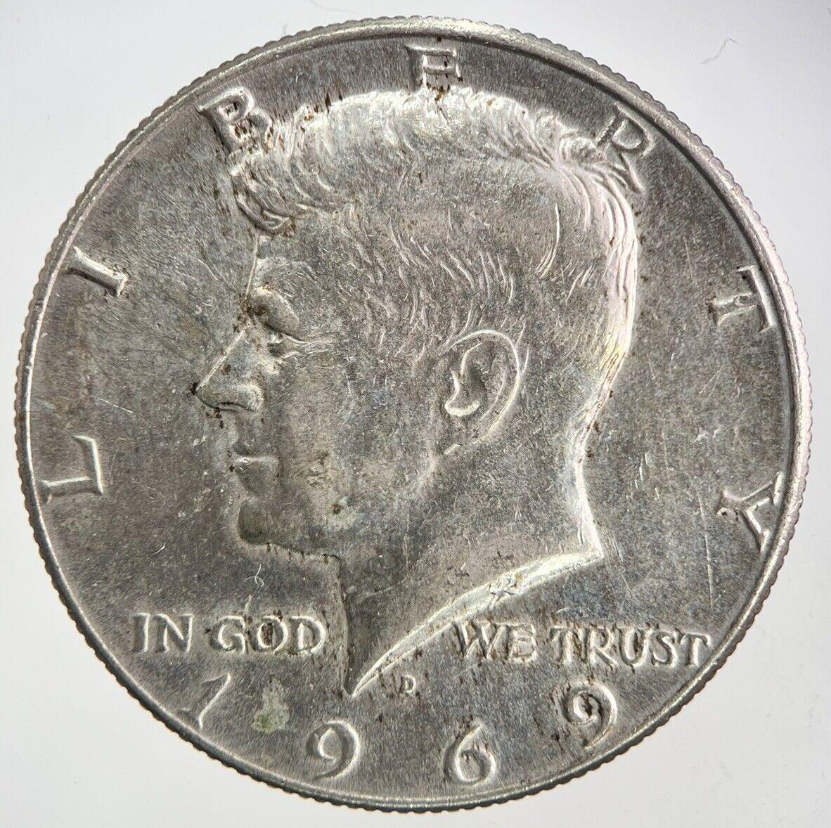 1969-D US USA Kennedy Half Dollar Silver Coin | Fine Collectable Grade