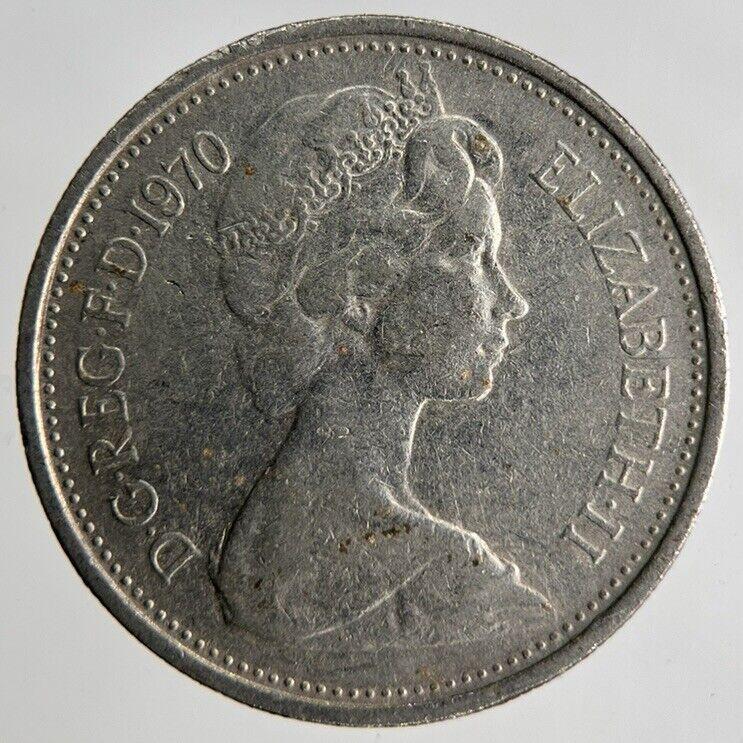 1970 Elizabeth II 5p Five 5 Pence Coin | Fine Collectable Grade