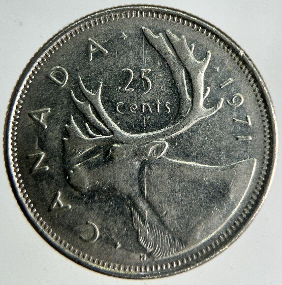 1971 Canada 25 Cents Coin | Fine Collectable Grade