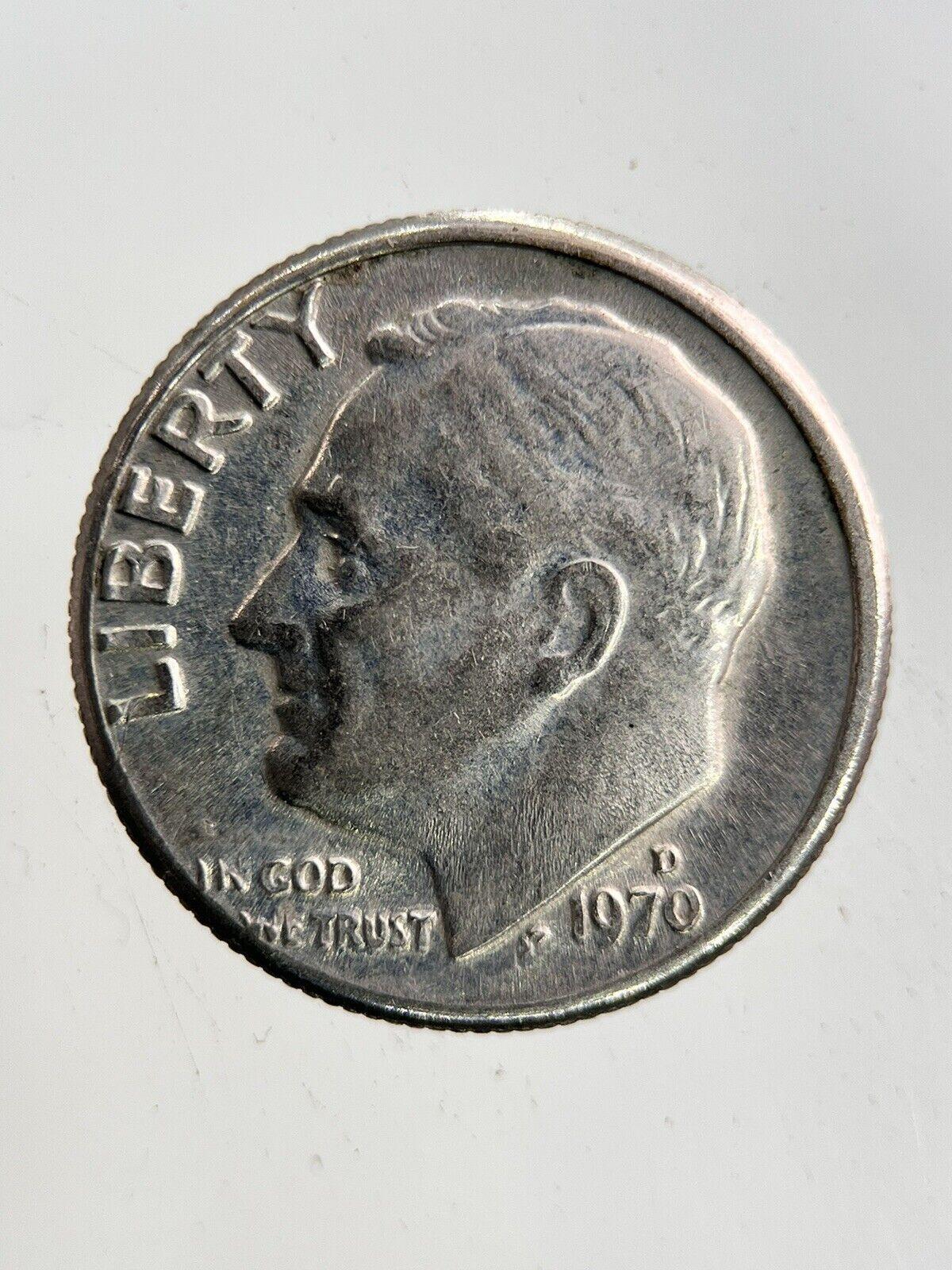 1970 US USA Roosevelt Dime Coin | Fine Collectable Grade
