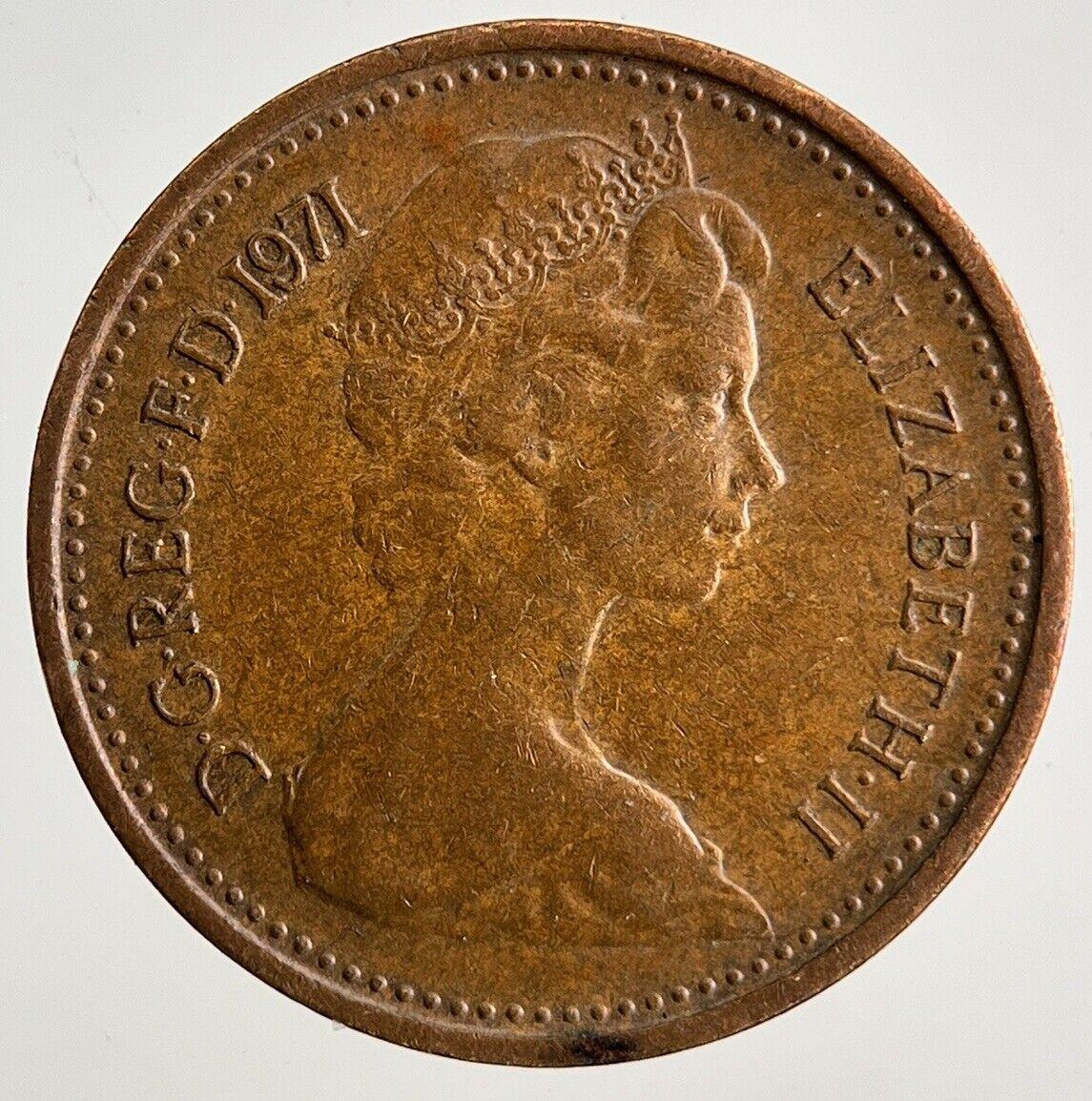 1971 Elizabeth II 2nd 1/2 Half New Penny Pence Coin | Fine Collectable Grade