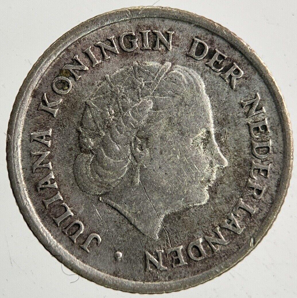 1970 Netherlands 1/10 Gulden Silver Coin | Fine Collectable Grade