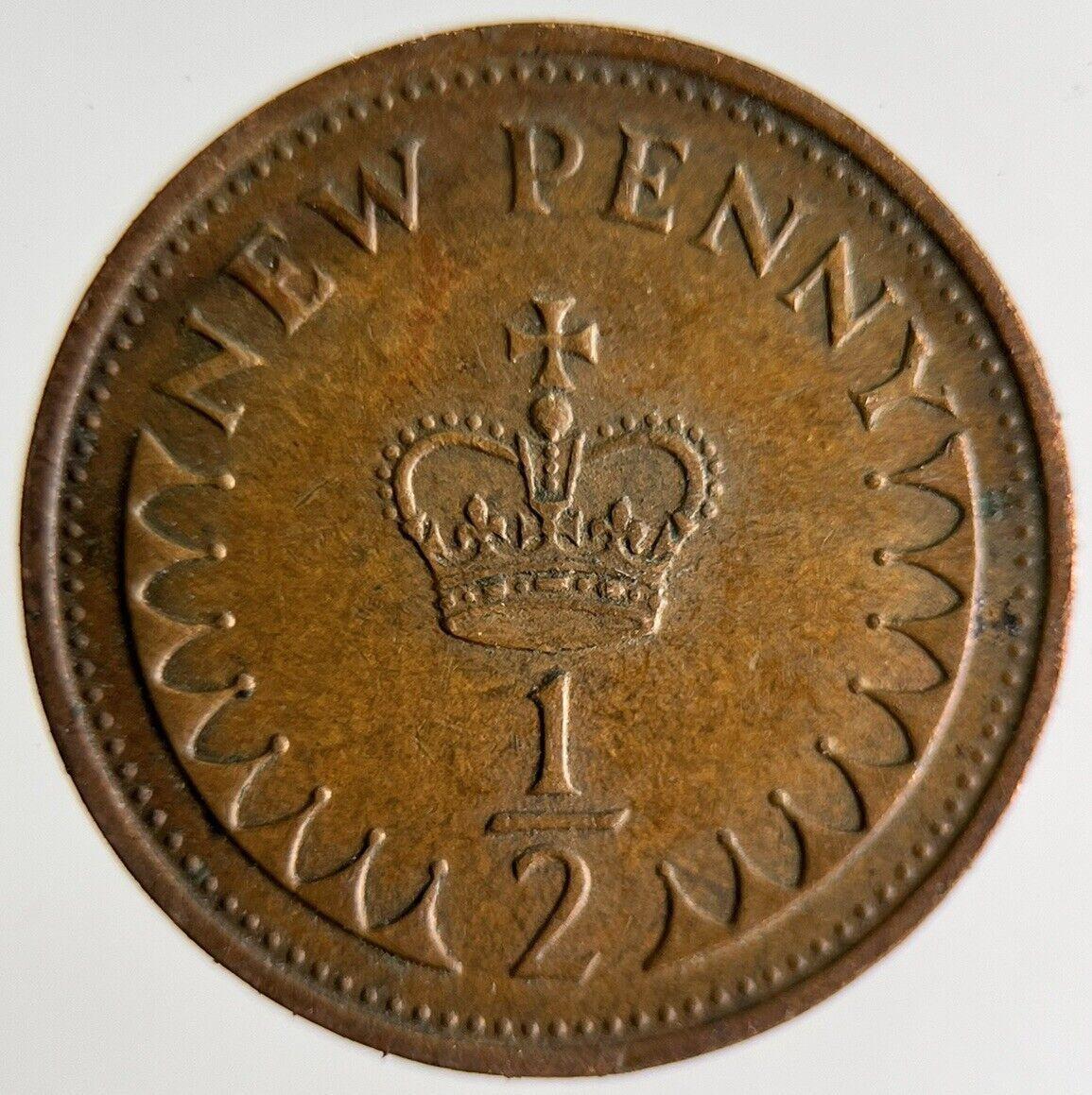 1971 Elizabeth II 2nd New Half 1/2 Penny Coin | Very High Grade