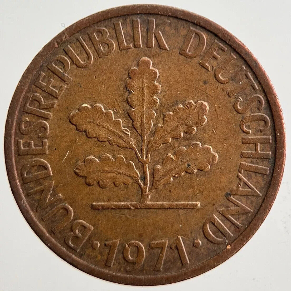 1971 Germany 2 Pfennig Coin | Very High Grade | a4953