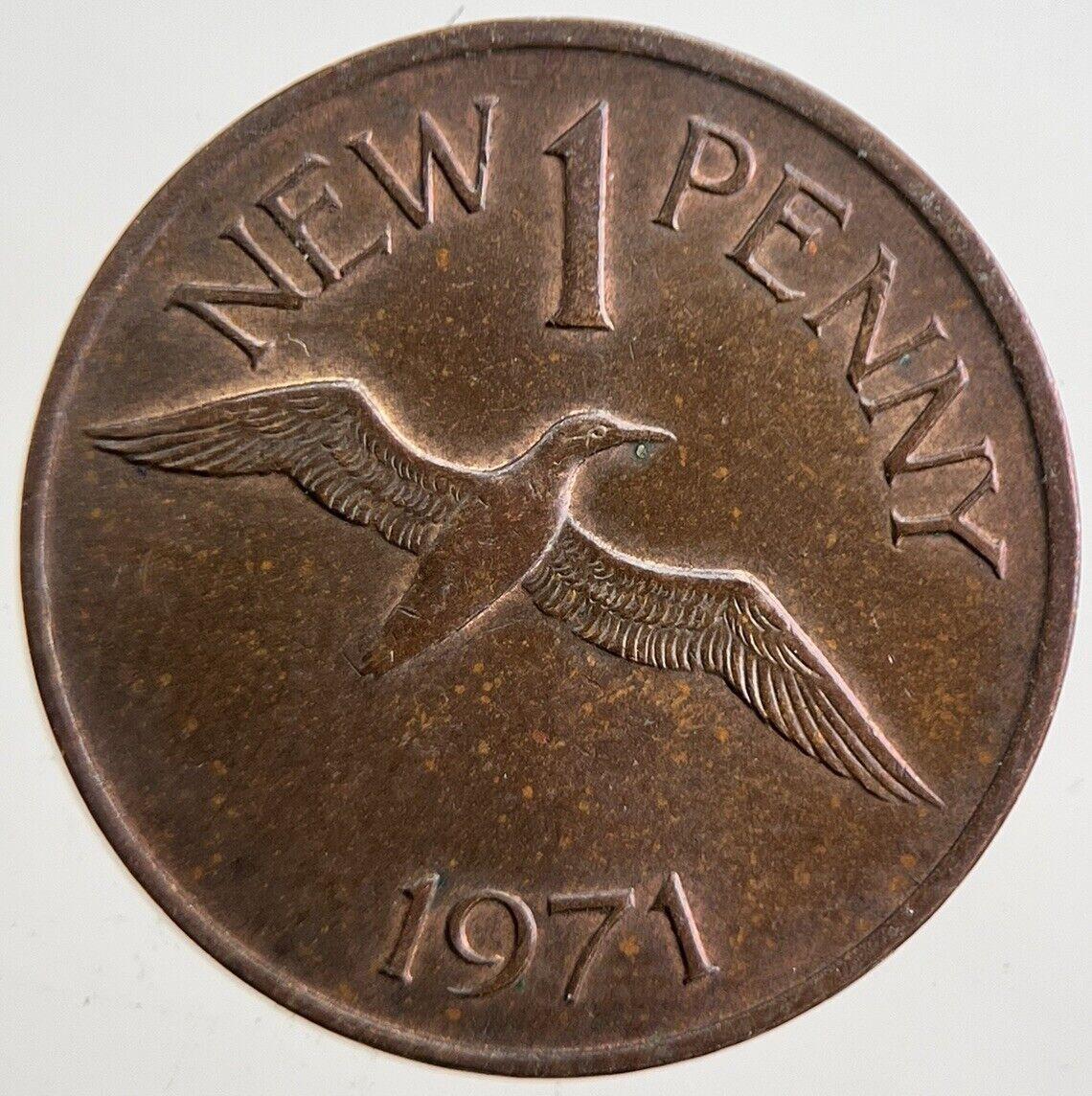 1971 Jersey 1 One Penny Coin | Very High Grade | a4895