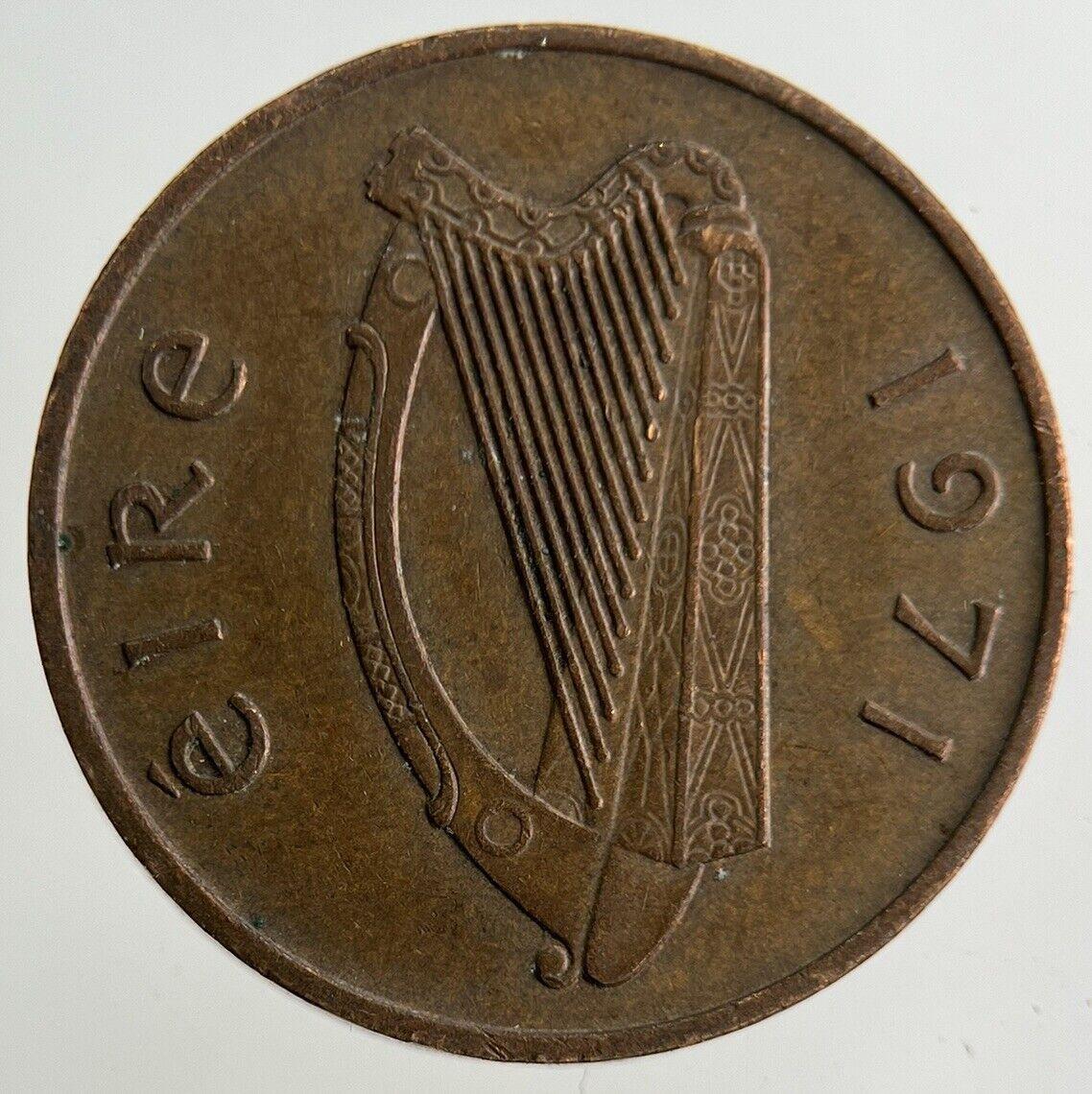 1971 Irish 1p One-Pence Coin | Fine Collectable Grade