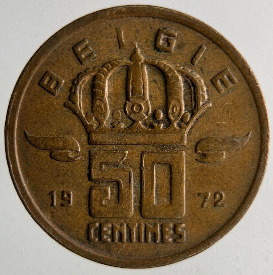1972 Belgium 50 Centimes Coin | Fine Collectable Grade