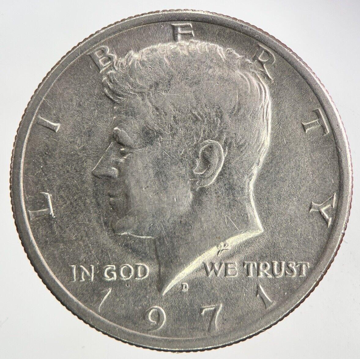 1971-D US USA Kennedy Half Dollar Coin | Fine Collectable Grade