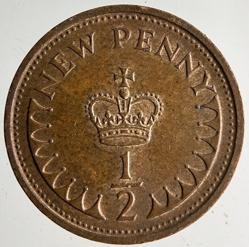 1973 Elizabeth II New 1/2 Half-Penny Coin | Very High Grade