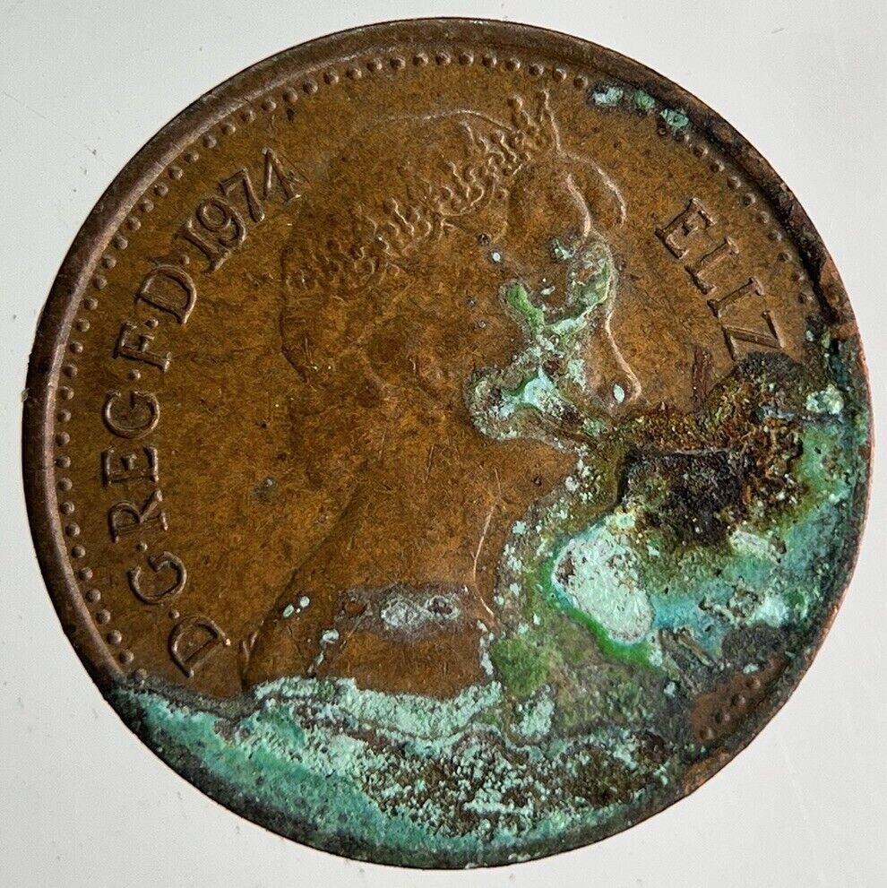 1974 Elizabeth II 2nd New Half-Penny Coin | Very High Grade