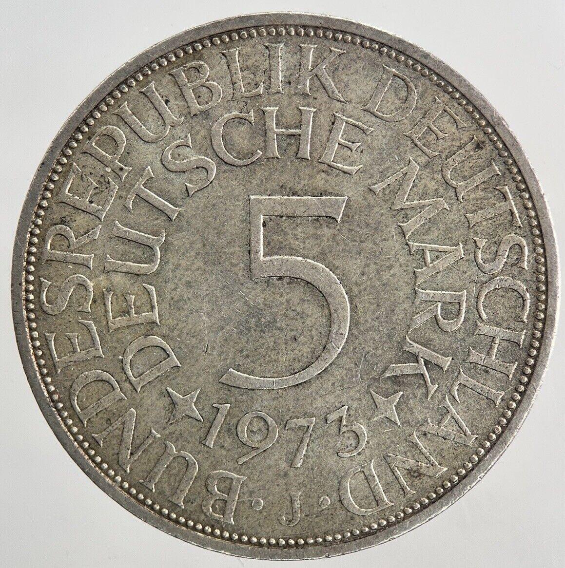 1973-J Germany 5 Mark Silver Coin | Very High Grade