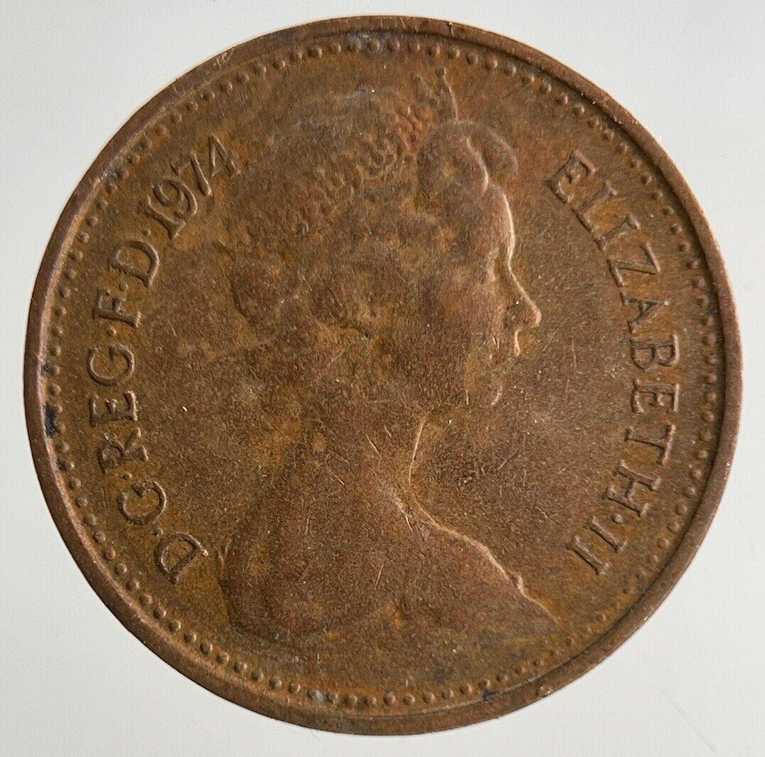 1974 Elizabeth II 2nd New 1/2 Half-Penny Coin | Fine Collectable Grade