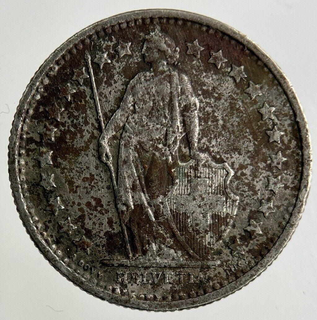 1974 Switzerland Swiss 1/2 Half Franc Coin | Fine Collectable Grade