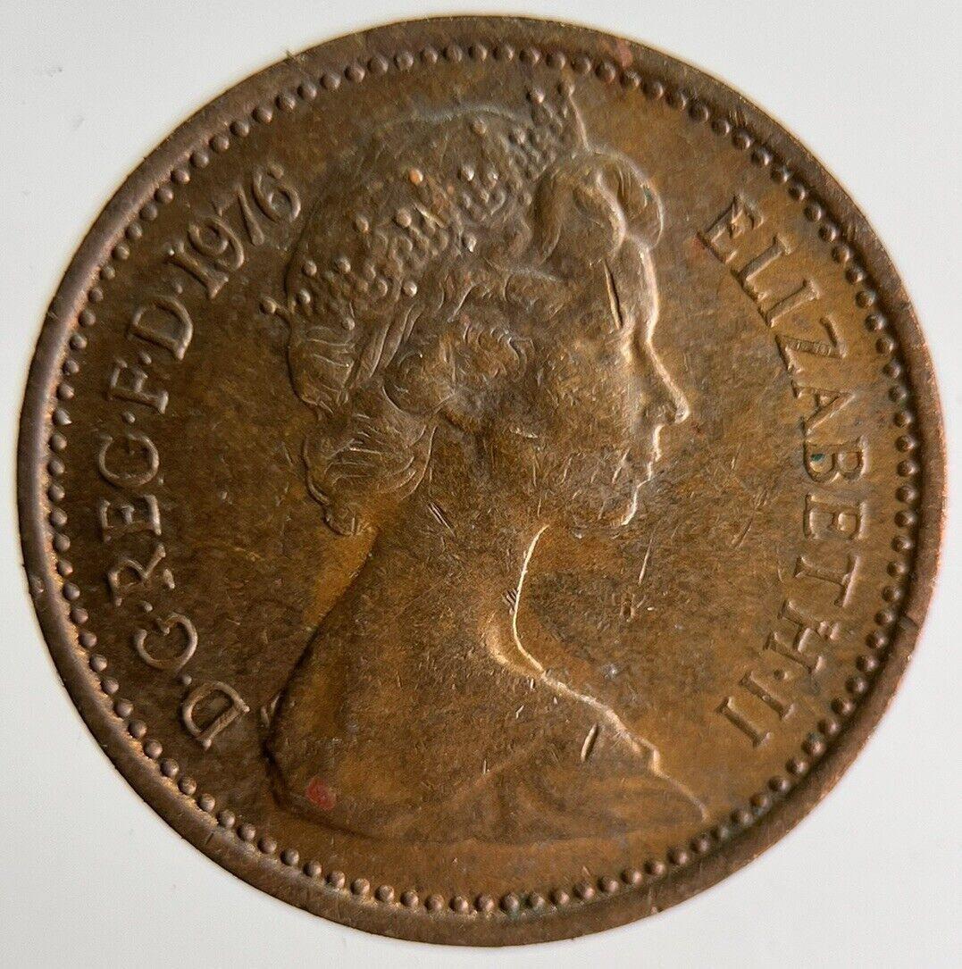 1976 Elizabeth II 2nd New Half 1/2 Penny Coin | Very High Grade