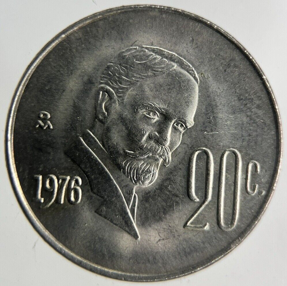 1976 Mexico 20 Centavos Coin | Very High Grade