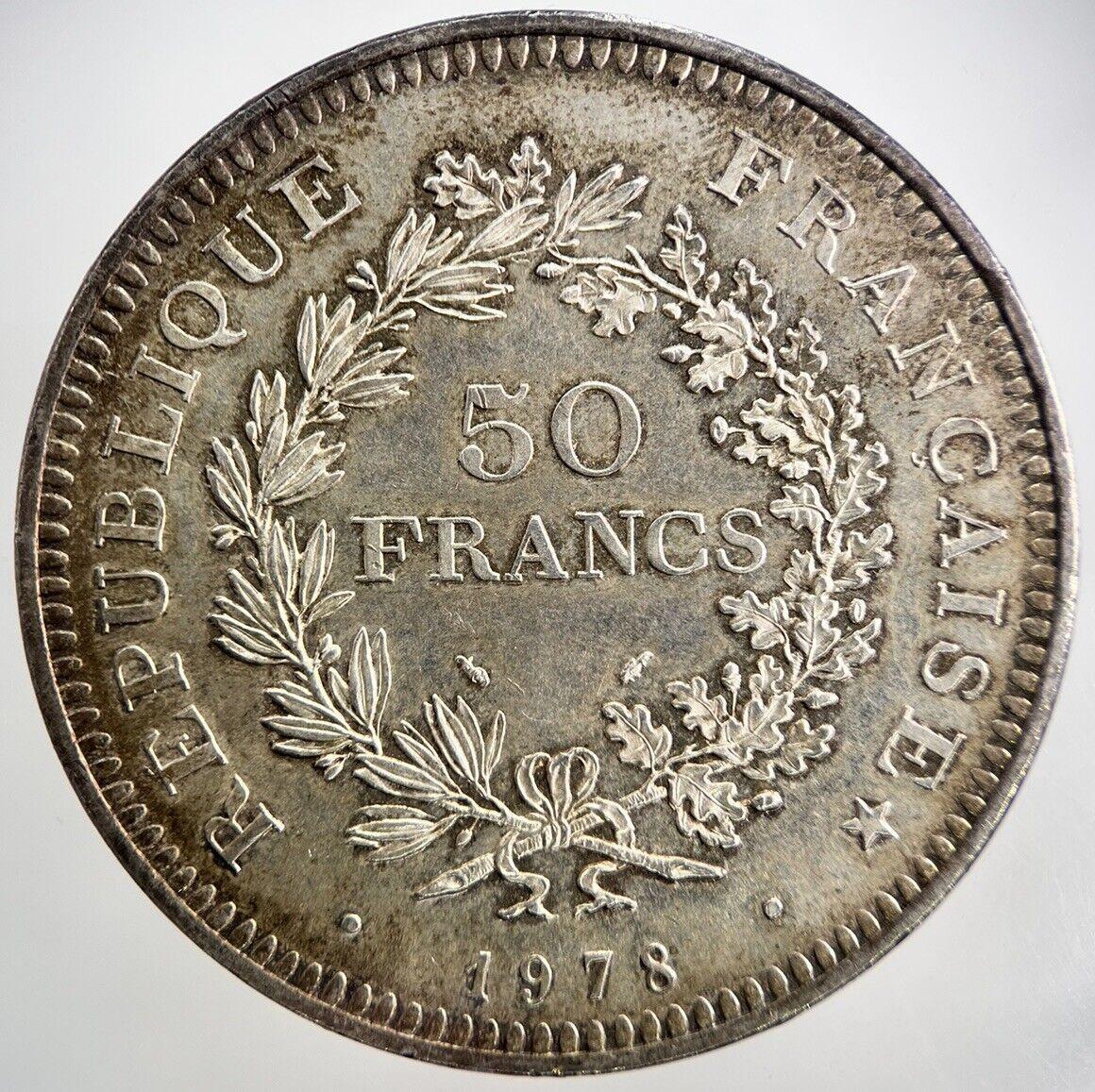 1978 France 50 Francs Silver Coin | Very High Grade | a1843