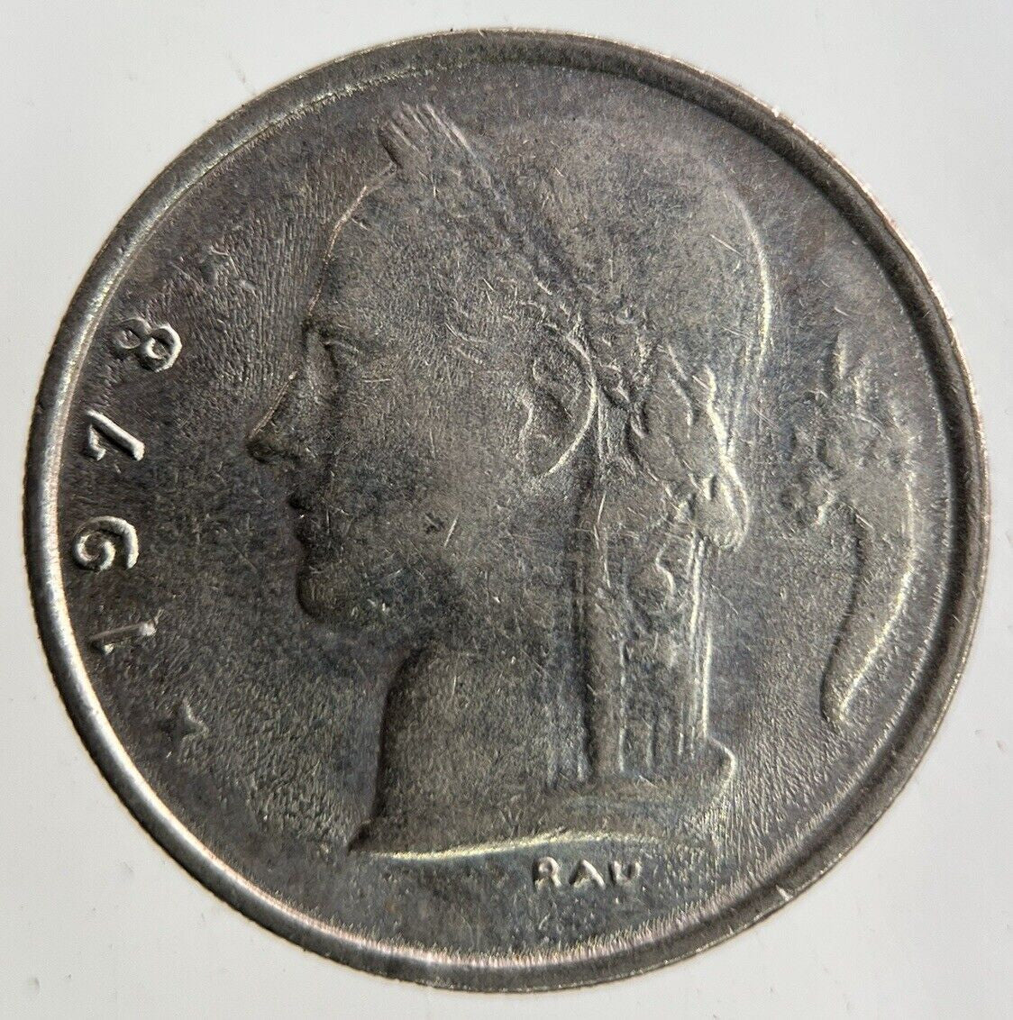 1978 Belgium 1 Franc Coin | Fine Collectable Grade