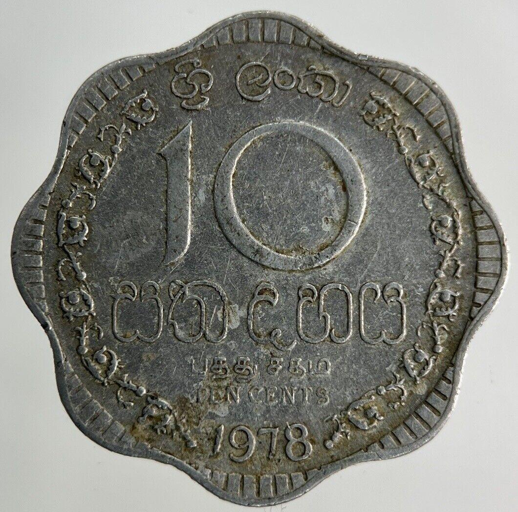 1978 Ceylon 10 Cents Coin | Fine Collectable Grade