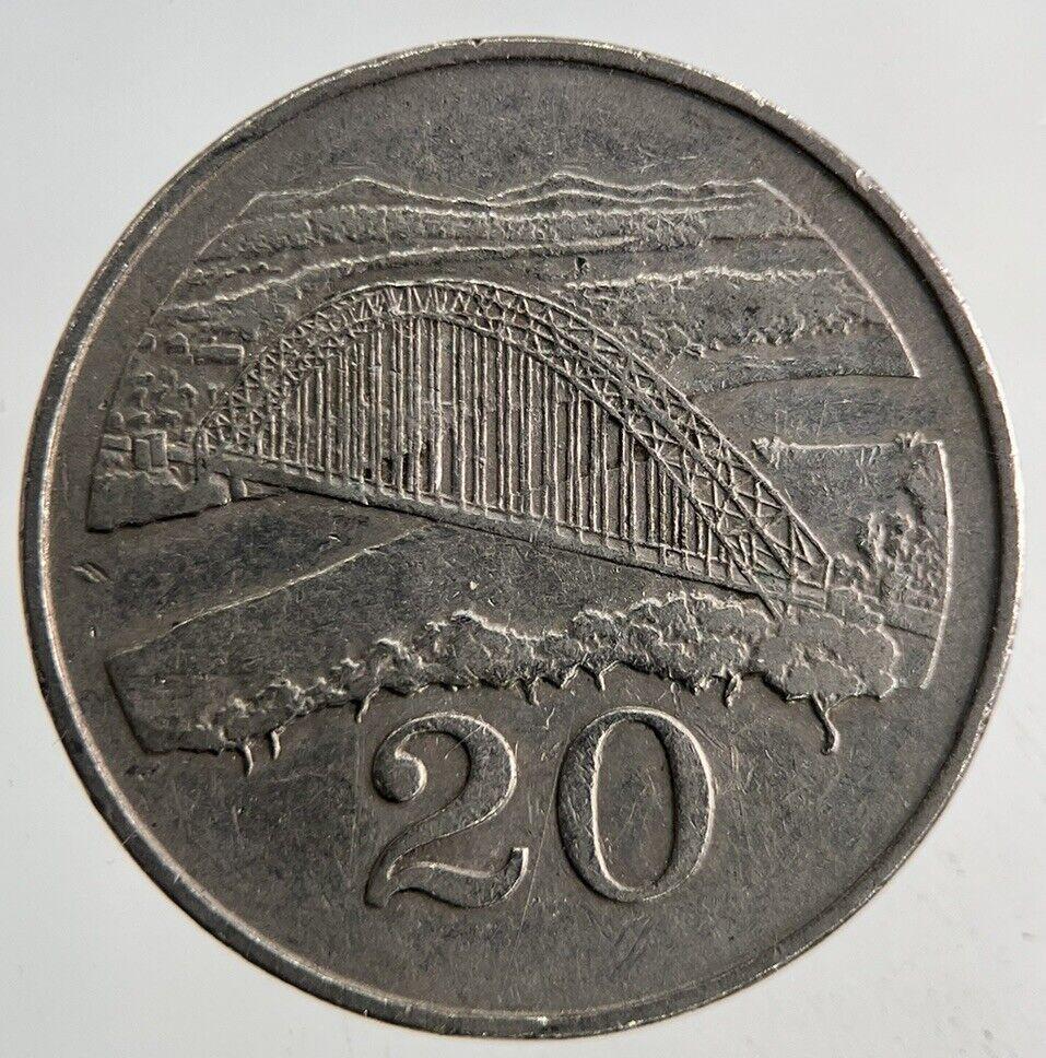 1980 Africa Zimbabwe 20 Cents Coin | Fine Collectable Grade