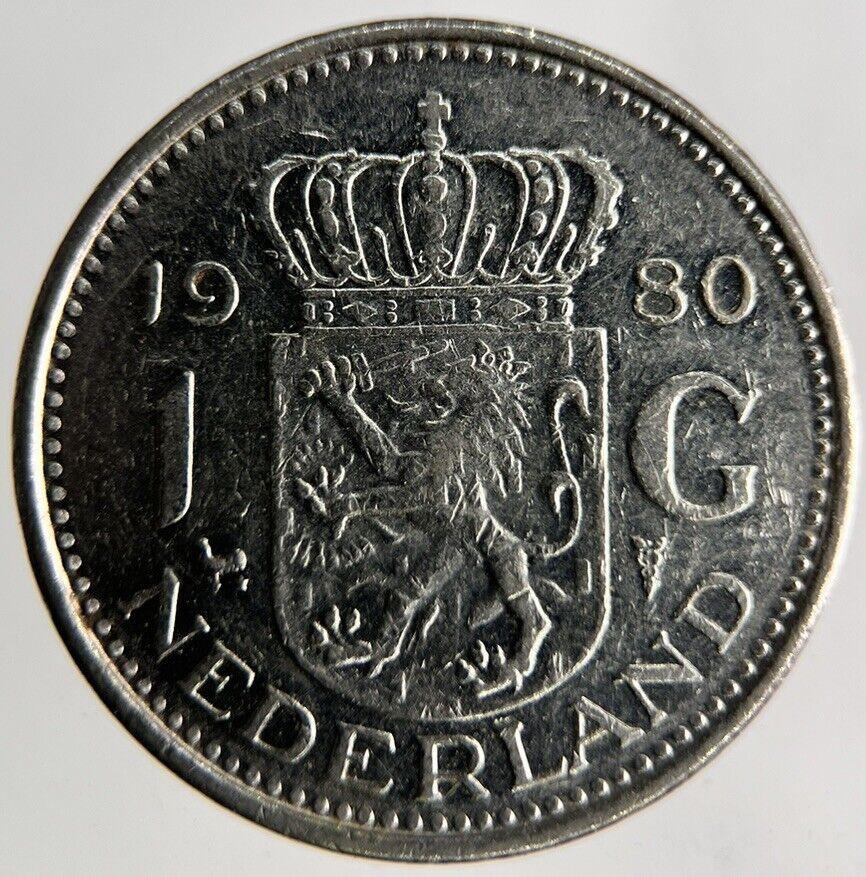 1980 Netherlands 1 Gulden Coin | Fine Collectable Grade