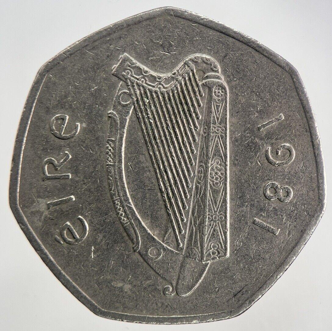 1981 Irish 50p Fifty Pence Coin | Fine Collectable Grade