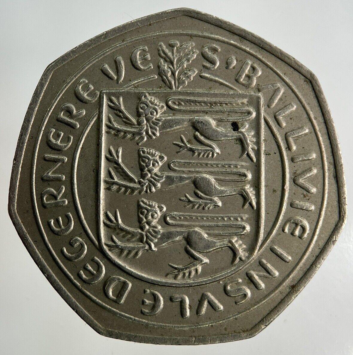 1982 Guernsey 50p Fifty-Pence Coin | Fine Collectable Grade