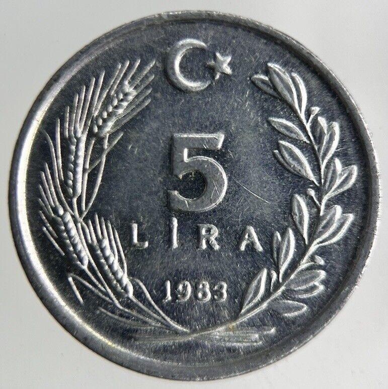 1983 Italy 5 Lira Coin | Fine Collectable Grade