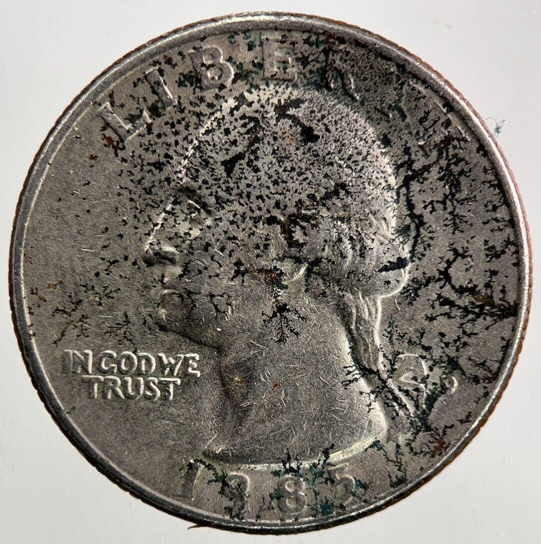 1985 US USA Quarter Dollar Coin | Fine Collectable Grade