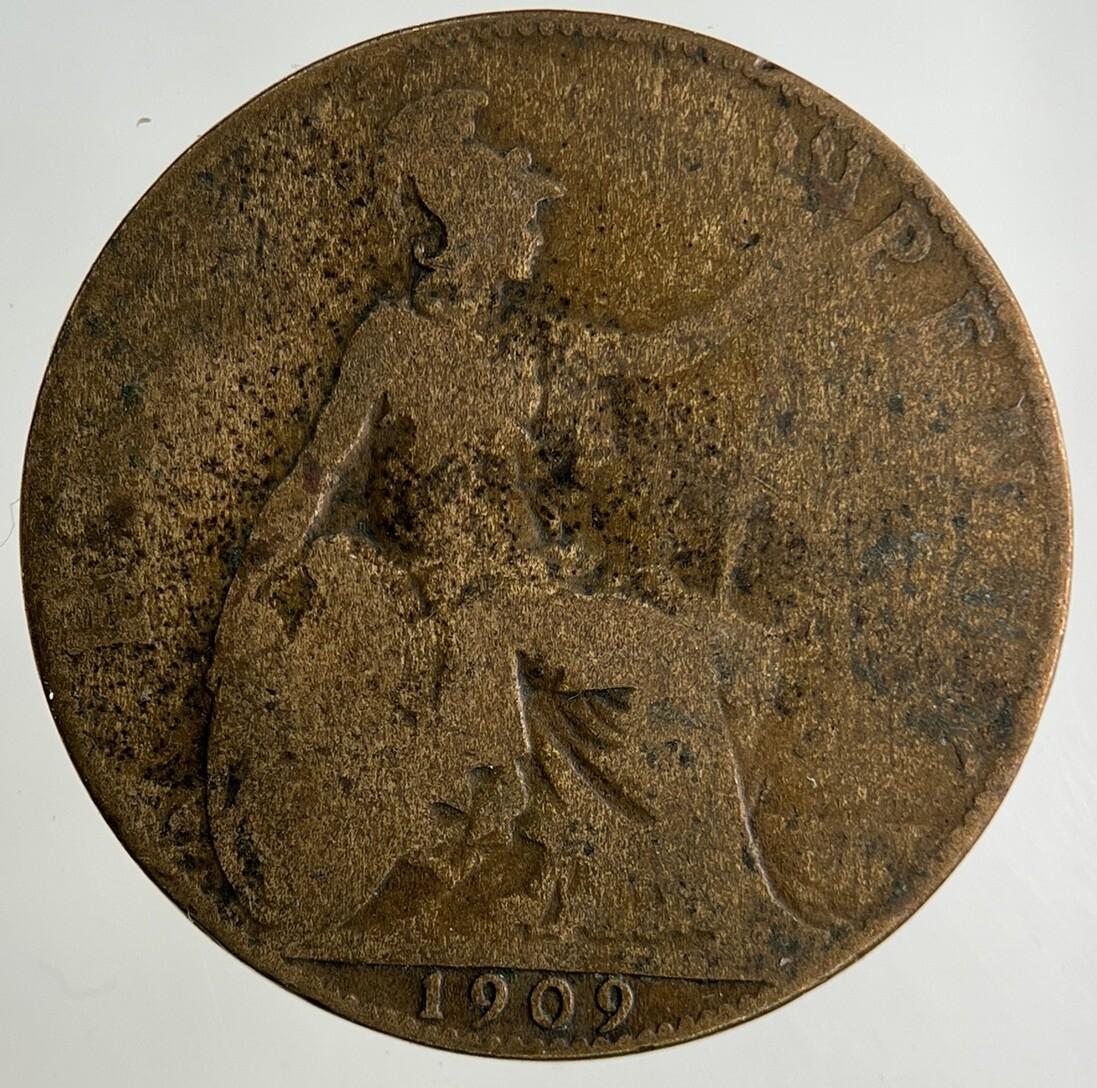 1909 Edward VII Half-Penny Coin | Collectable Grade