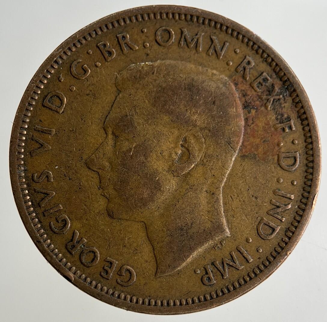 1942 George VI Half-Penny Coin | Collectable Grade