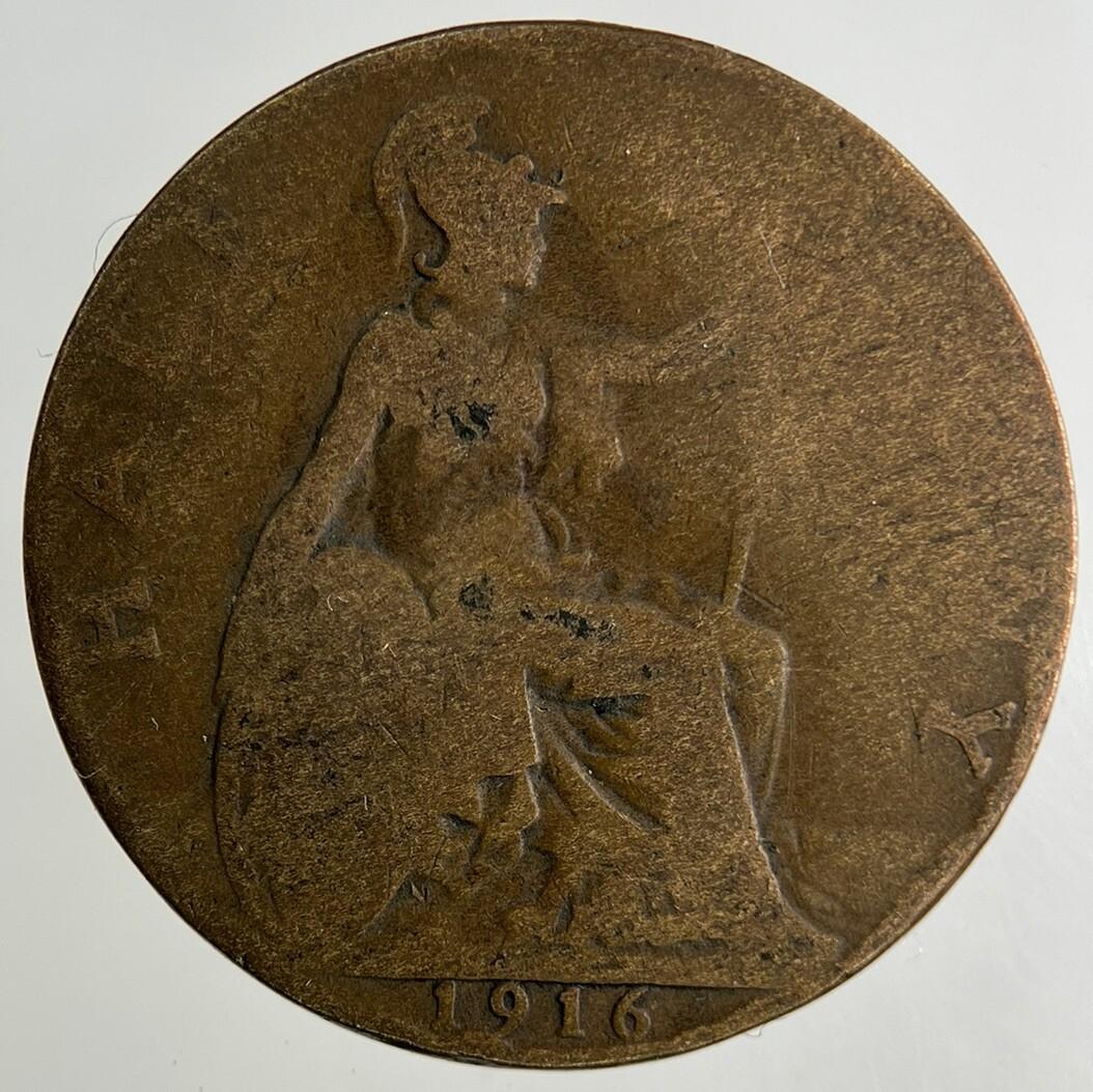 1916 George V Half-Penny Coin | Collectable Grade