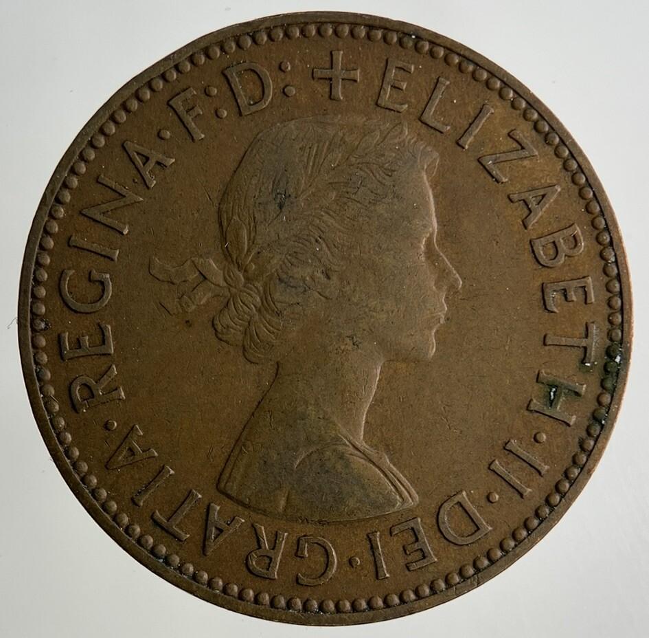 1958 Elizabeth II 2nd Half-Penny Coin | Fine Collectable Grade