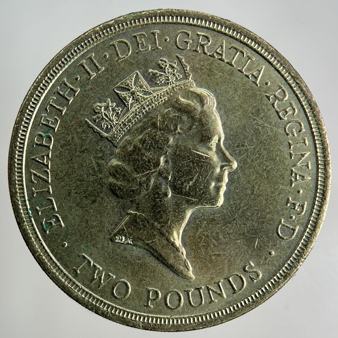 1986 Elizabeth II 2nd £2 Two-Pound Coin | Fine Collectable Grade