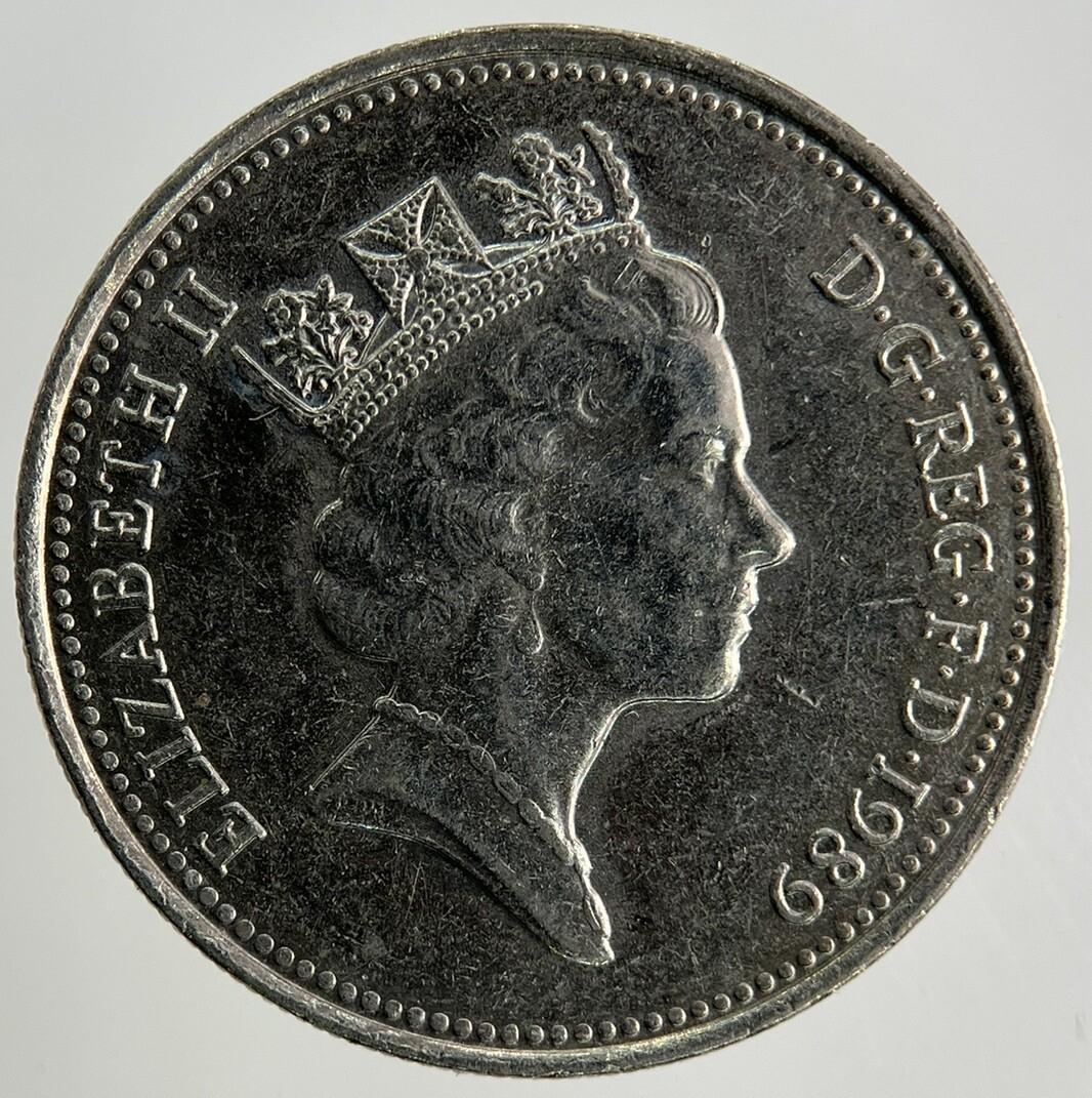 1989 Elizabeth II 2nd 5p Five-Pence Coin | Fine Collectable Grade