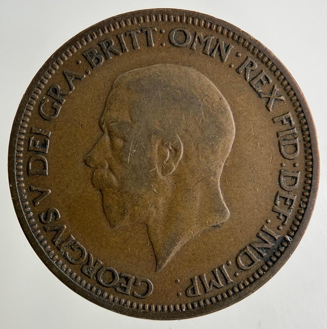 1936 George V Half-Penny Coin | Fine Collectable Grade