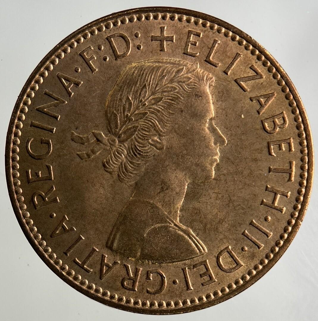 1963 Elizabeth II 2nd Half-Penny Coin | Very High Grade