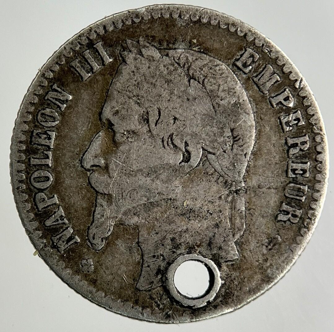1867 France 10 Centimes Silver Coin | Collectable Grade