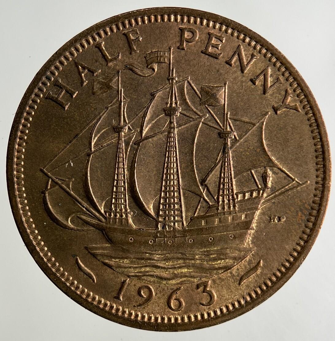 1963 Elizabeth II 2nd Half-Penny Coin | Very High Grade
