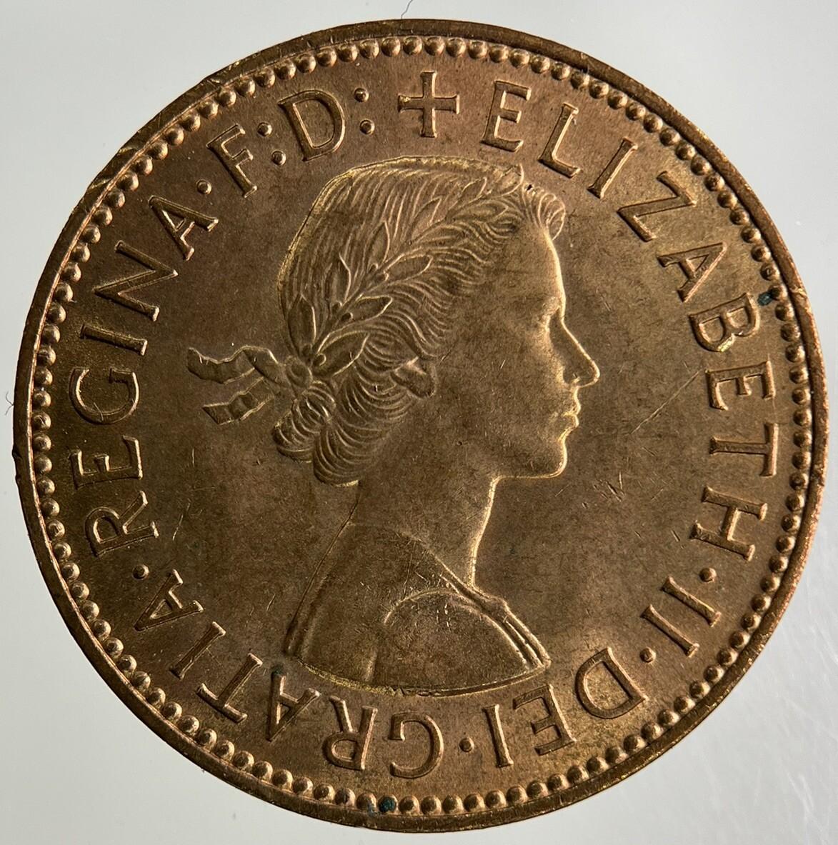 1963 Elizabeth II 2nd Half-Penny Coin | Very High Grade