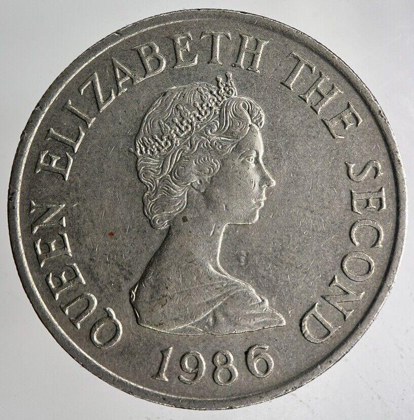 1986 Jersey 10p Ten-Pence Coin | Fine Collectable Grade