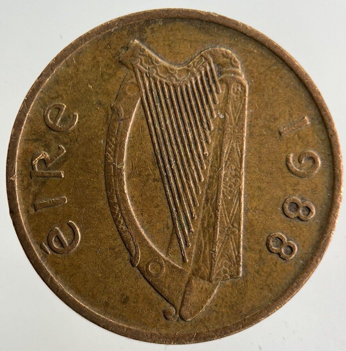 1988 Irish 1p One-Pence Coin | Fine Collectable Grade
