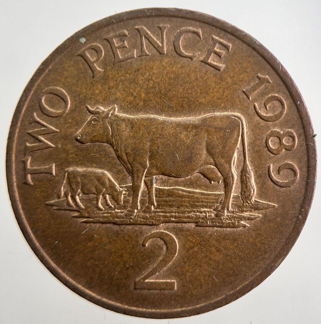 1989 Jersey 2 Two-Pence Coin | Very High Grade | a4894
