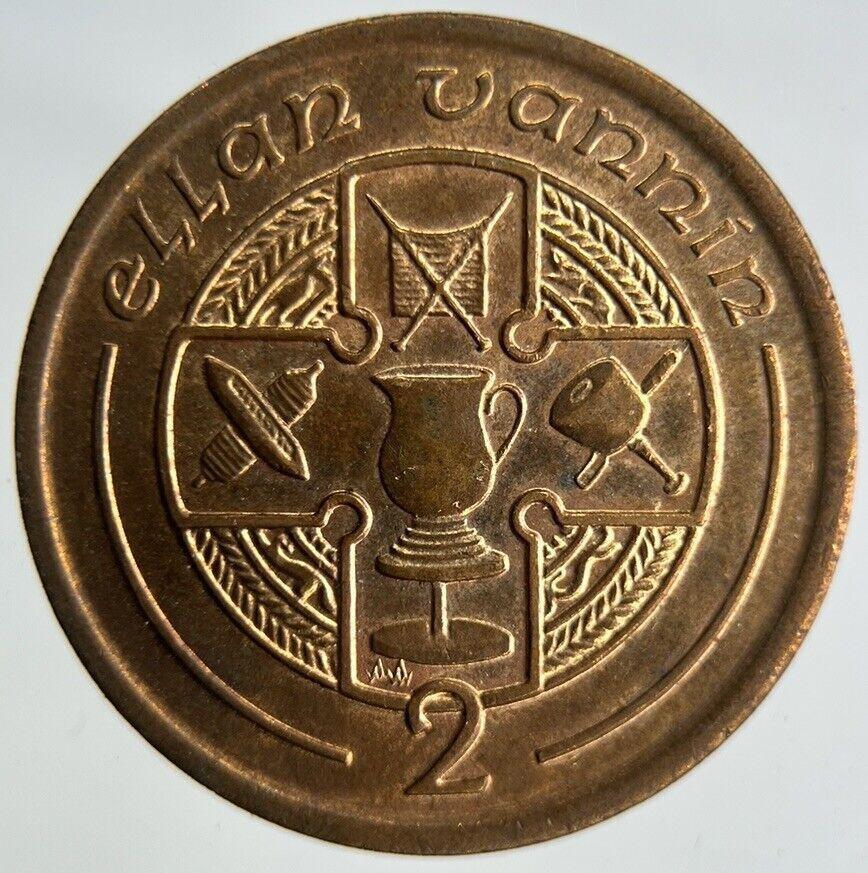 1991 Isle Of Man 2p Two 2 Pence Coin | Fine Collectable Grade