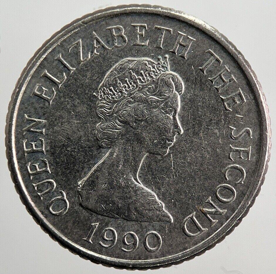 1990 Jersey 5p 5 Five-Pence Coin | Very High Grade | a4981