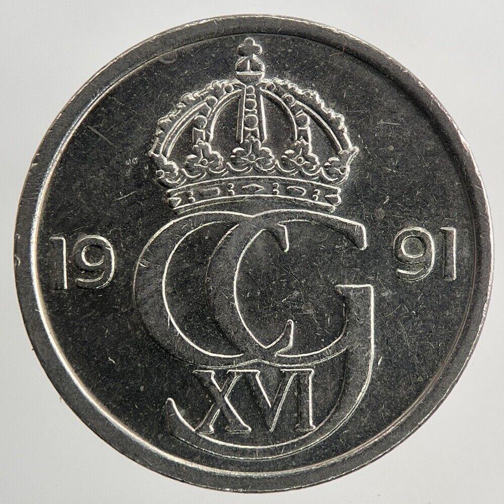 1991 Sweden 50 Ore Coin | Very High Grade