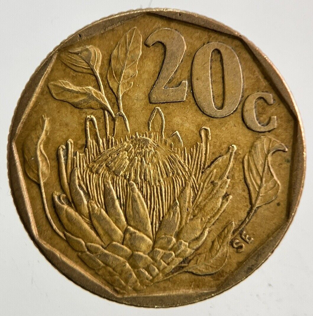 1995 South Africa 20 Cent Coin | Fine Collectable Grade