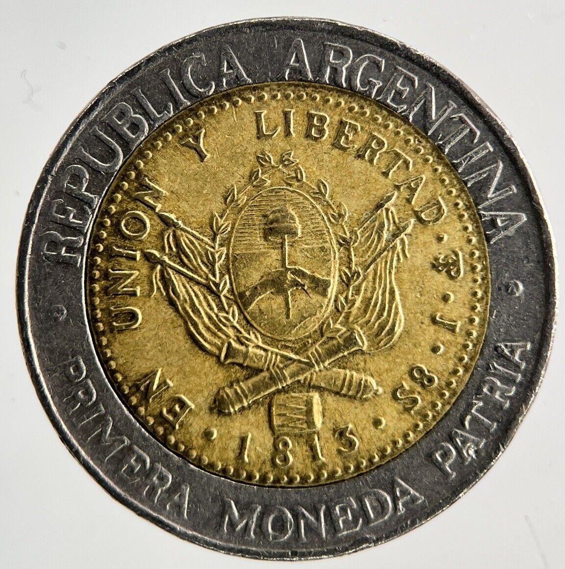1995 Argentina Un 1 Peso Coin | Fine Collectable Grade
